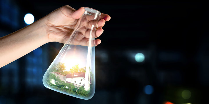 Real estate concept . Mixed media