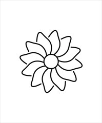 flower line icon,vector best line design icon.