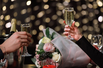 Romantic dinner for two in a chic restaurant