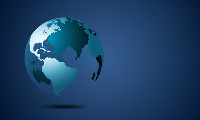 Modern planet earth background. illustration
