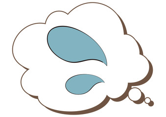 Hand painted speech bubble mini icon