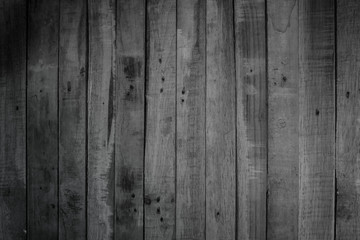 Grunge dark wood plank texture background. Vintage black wooden board wall antique cracking old style background objects for furniture design. Painted weathered peeling table wood hardwood decoration.