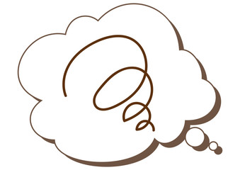 Hand painted speech bubble mini icon