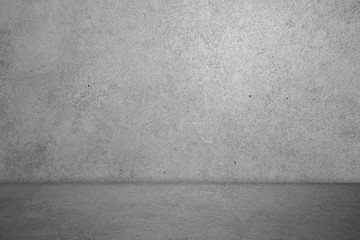 Empty room with cement concrete background, floor and wall, detail of texture surface, element and material, interior home.