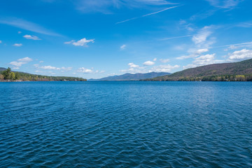 Beautiful Lake George in upstate New York in USA