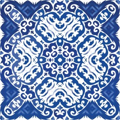 Antique portuguese azulejo ceramic.