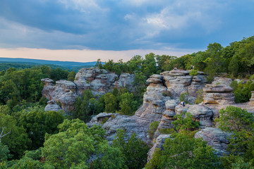 The Garden of Gods in Shawnee National Forest Herod Illinois USA