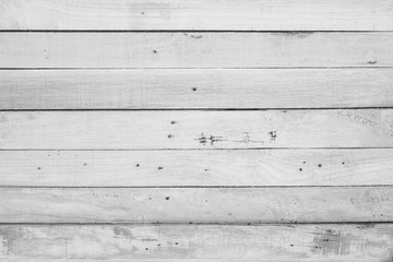 Fototapeta na wymiar Wood plank white timber texture background. Old wooden wall all have antique cracking furniture painted weathered peeling wallpaper . Vintage table plywood woodwork hardwoods at summer for copy space.