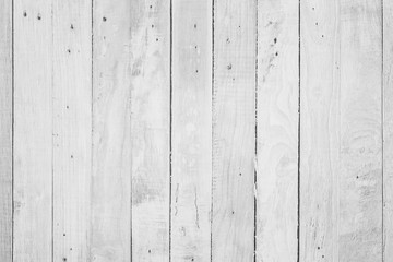 Wood plank white timber texture background. Old wooden wall all have antique cracking furniture painted weathered peeling wallpaper . Vintage table plywood woodwork hardwoods at summer for copy space.