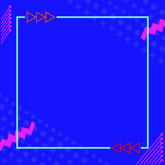 Minimal geometric background. Basic shapes compositions. Vector