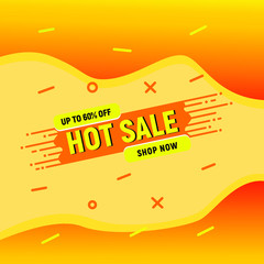 Sale banner template design. Hot sale special offer. end of season special offer banner.