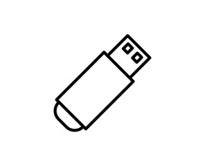 Usb flash line icon