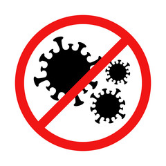 Vector No Virus Sign Illustration