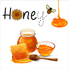 honey and flowers