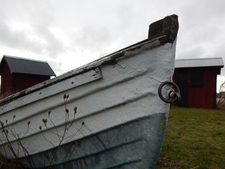 house on a background of blue sky