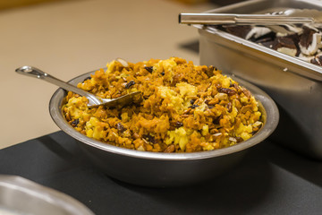 Authentic Indian food and snacks close up