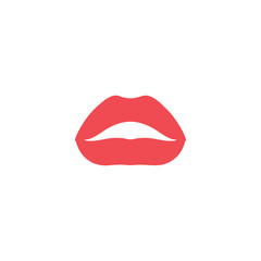 Lips graphic design template vector isolated