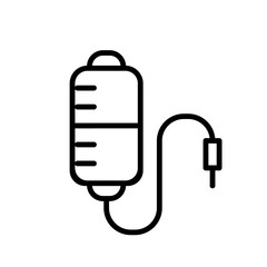 Medical infuse icon vector