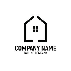 Real estate logo design template
