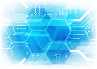 Obraz premium hexagon technology background