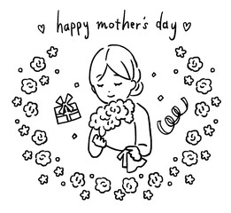 母の日のイラスト