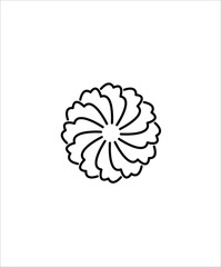 flower line icon,vector best line design icon.