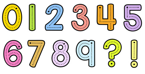 Teacher Font Trace Number Formation 