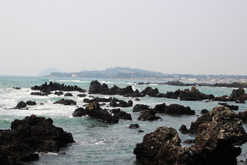 Fototapeta na wymiar Beautiful Scenery of Jeju Island / Scenery Picture of Jeju Island, Korea