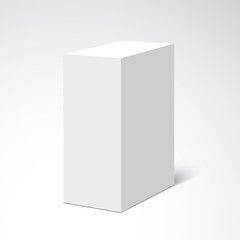 White box. Vector illustration.