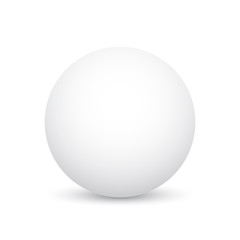 White sphere. Ball. Vector illustration. - obrazy, fototapety, plakaty