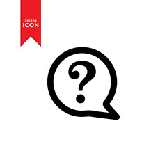 Question mark icon vector. Modern flat design style on white background.