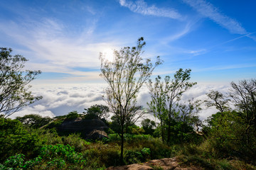 Beautiful view of Nandi hills, Nandi Hills is located near to Bengaluru or Bangalore, Karnataka, India