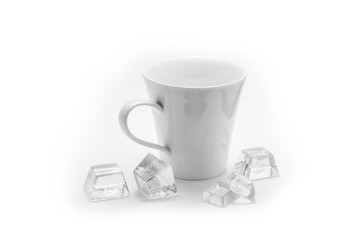 Thai Ceramic & ices on white background