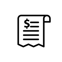 Vector illustration, bill icon design