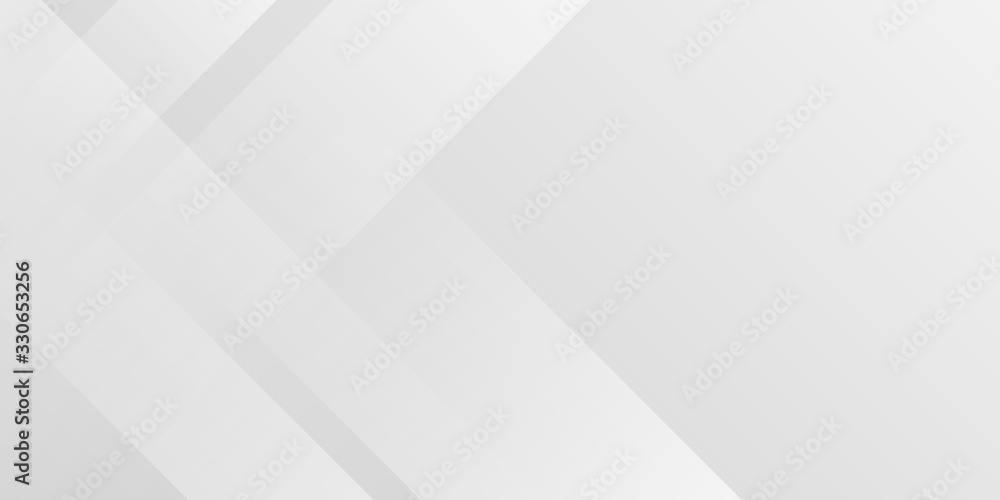 Wall mural white gradient abstract pattern with copy space background, luxury design.