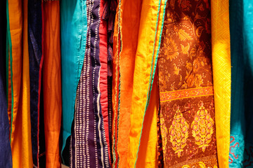 Traditional Nepali clothing detail