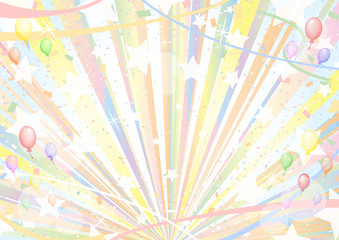 パステルカラー　デコレーション　背景