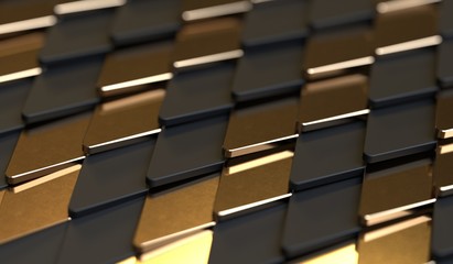 Obraz premium Geometric Abstract Metallic Technology Luxury Background