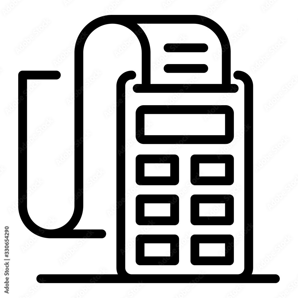 Poster payment machine icon. outline payment machine vector icon for web design isolated on white backgroun