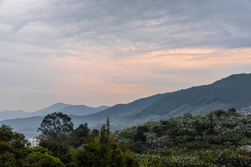 In the beautiful countryside in the mountains