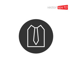 Necktie Icon Logo Design Vector