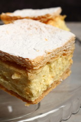 Cream Pie. Two layers of puff pastry filled with whipped cream.