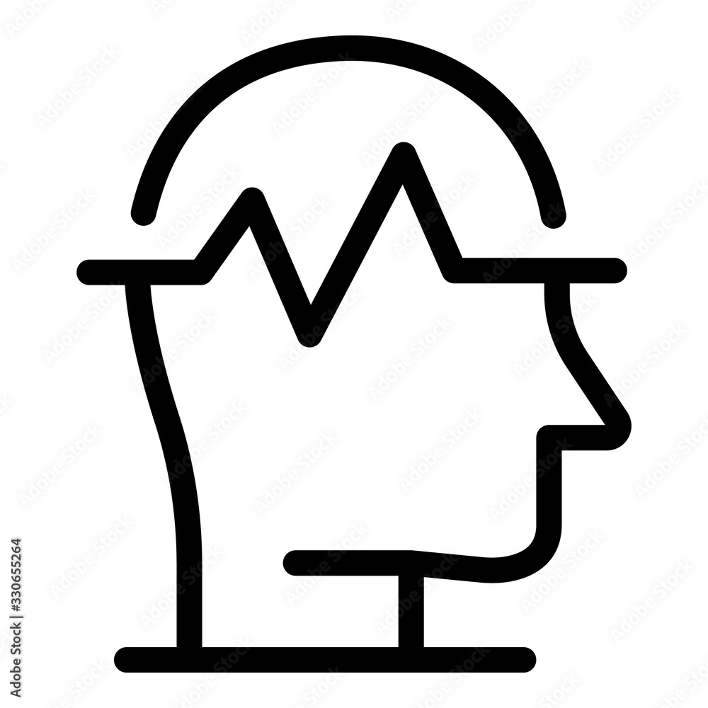 Poster negative emotions icon. outline negative emotions vector icon for web design isolated on white backg