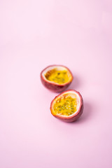 passion fruits isolated on white background