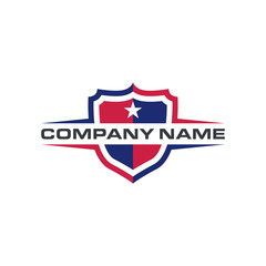 Fototapeta premium American Shield Logo