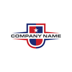 Fototapeta premium American Shield Logo