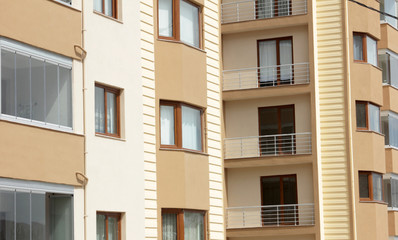 Fototapeta na wymiar New apartment residential buildings in the city