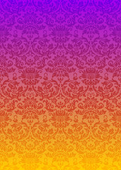 Minimal old style wallpaper covers organic design. Halftone floral colorful ornament design. retro patterns. abstract background, botanical motif, freehand doodles pattern.