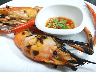 Grilled Shrimp and Seafood Sauce