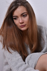 Belle femme triste
